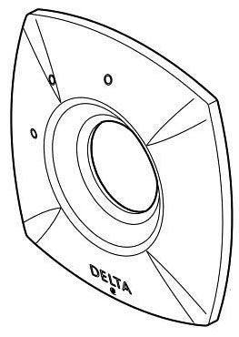 Delta Stryke RP100381RB Escutcheon - Diverter Trim 3-Setting