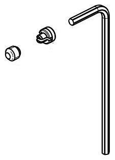 Delta Stryke RP100406BL Screw & Button - Base Hand Shower