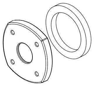 Delta Stryke RP100410BL Spout Flange & Gasket - WM Bath