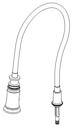 Brizo Rook RP100571SS Hose & Sprayer Assembly - Black