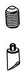Brizo Rook RP100589PG Button & Set Screw