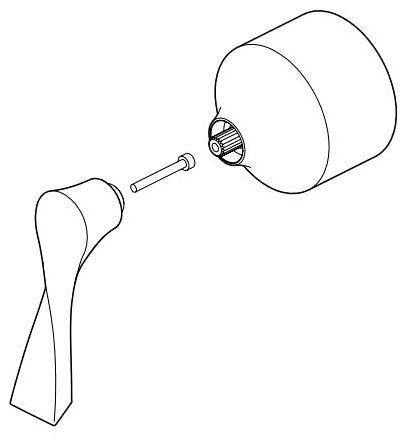 Brizo Virage RP100619RB Pressure Balance with Diverter - Valve Handle