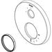Brizo Litze RP100639PC Pressure Balance with 6F Diverter Escutcheon