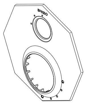 Brizo Rook RP100641PC Pressure Balance with 6F Diverter Escutcheon
