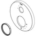 Brizo Odin RP100646BN Pressure Balance with 6F Diverter Escutcheon