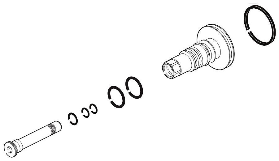 Brizo RP100667 Wall Mount Tub Filler Spout Sleeve & Orings