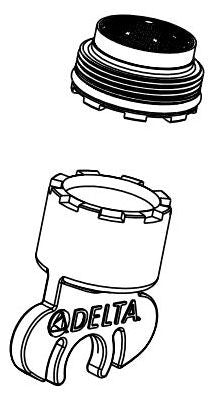 Delta RP100710PN Set Screw, Cover and Wrench - Wall Mount Bath Spout