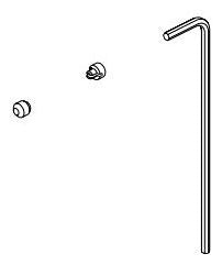 Delta RP100722 Set Screw, Cover & Wrench - Hand Shower Base