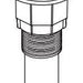 Peerless Apex RP100766OB Pop-up Assembly