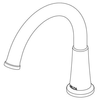Delta RP100800PN Spout Assembly - Roman Tub