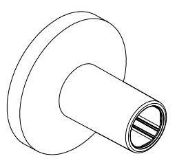 Delta Universal Showering Components RP100809PR Round Upper Escutcheon
