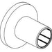 Delta Universal Showering Components RP100810PNPR Round Lower Escutcheon