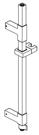 Delta Universal Showering Components RP100813CZPR Angular Shower Column