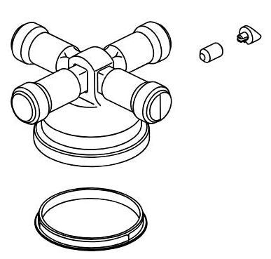 Delta Broderick RP100842BL Handle, glide Ring, Set Screw & Button