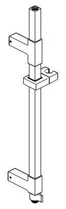 Delta Universal Showering Components RP100861SSPR 26" Angular Shower Column