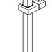 Delta Universal Showering Components RP100861SS 26" Angular Shower Column