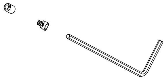 Brizo Invari RP100931PG Button, Set Screw & Wrench