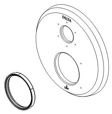 Delta Galeon RP100946PCPR 24S 6F Int Diverter Escutcheon
