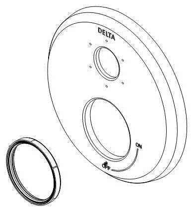 Delta Galeon RP100948PCPR 27T 6F Int Diverter Escutcheon