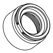 Peerless Parkwood RP101008 Bonnet nut & cap