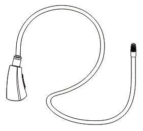 Peerless Parkwood RP101011SS Hose assembly,Wand,Clip & O-ring