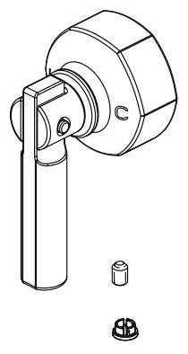 Brizo Invari RP101147PC Thermostatic Valve Trim Temperature Handle Assembly