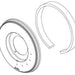 Brizo Invari RP101151PG Thermostatic Valve Trim Escutcheon