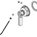Brizo Invari RP101159NK Slide Bar Shower Arm Handle Assembly
