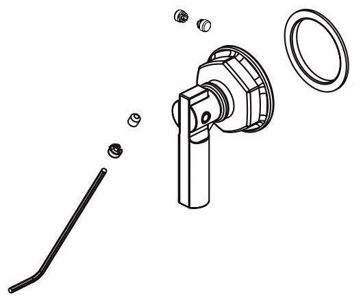 Brizo Essential Shower RP101159RB Slide Bar Shower Arm Handle Assembly