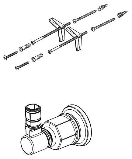 Brizo Invari RP101165PG Slide Bar Mounting Bracket and Hardware
