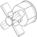 Brizo Invari RP101177NK Pressure Balance Valve with Diverter Trim - Cross Handle