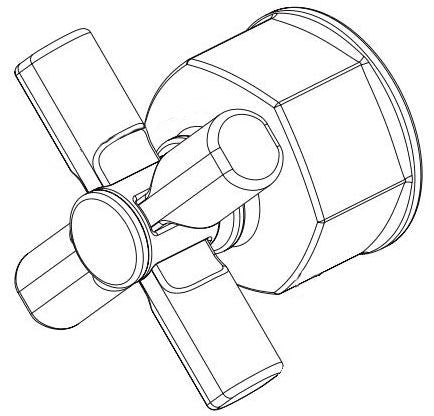 Brizo Invari RP101177PG Pressure Balance Valve with Diverter Trim - Cross Handle