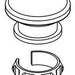 Brizo Invari RP101183PN Valve Handle Cap - Large