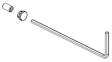 Brizo Invari RP101236SL Set Screw, Button, Wrench