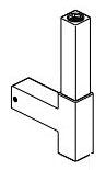Brizo RP101274RB Shower Column - Square