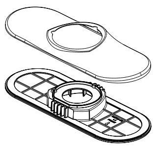 Delta Lampard RP101309SP Escutcheon and Gasket