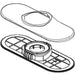 Delta Lampard RP101309SP Escutcheon and Gasket