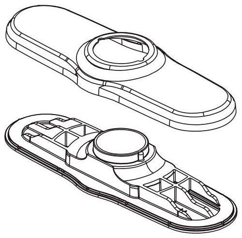 Peerless Elmhurst RP101336BN Escutcheon & Baseplate