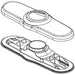 Peerless Elmhurst RP101336OB Escutcheon & Baseplate