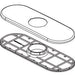 Delta Nicoli RP101372PC Escutcheon and Baseplate (3 Hole)