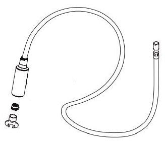 Brizo Odin RP101377SL Hose and Sprayer Assembly