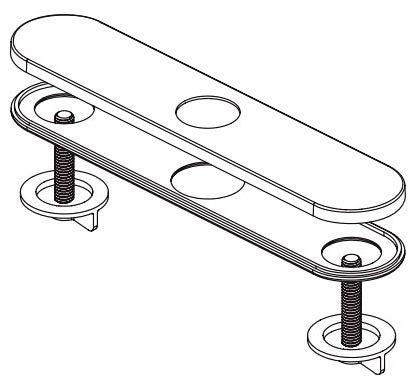 Delta Keele RP101404PC Escutcheon Assembly