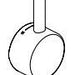 Delta Antoni RP101407SP Handle and setscrew