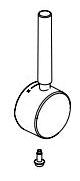 Delta Theodora RP101409PC Handle and setscrew