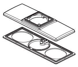 Delta Trillian RP101414PCPR Escutcheon and Base Plate