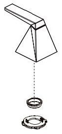 Delta Trillian RP101427PNPR Left Handle Kit