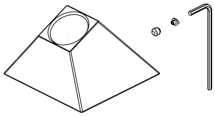 Delta Trillian RP101431PNPR Hand Shower Base, Set Screw, Cover and Wrench