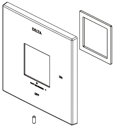 Delta Trillian RP101456KSPR Escutcheon, Seat, Mounting Gasket, Screw