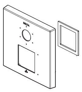 Delta Trillian RP101462PCPR Escutcheon and Gasket - 3 Setting