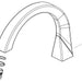 Delta Trillian RP101469PCPR Spout Assembly - J Spout